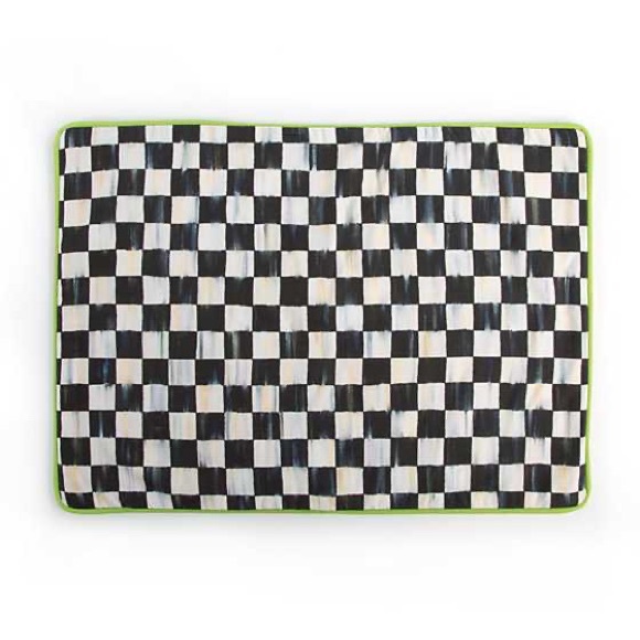 Mackenzie-Childs Courtly Check & Stripe Reversible Placemats Set of 4 - Picture 4 of 11